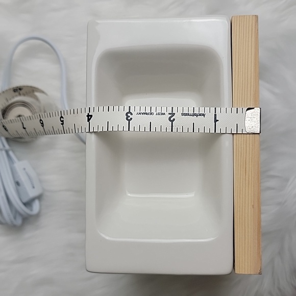 SCENTSY NeW White Ceramic Gray Felt Letterboard Plug In‎ Boho Tart Warmer Box